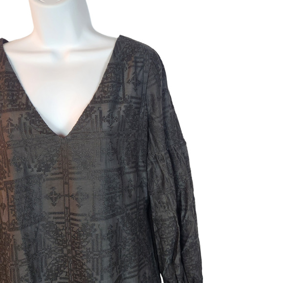 Capulet Dress Womens Small V Neck Shift Mini Textured - Picture 6 of 12